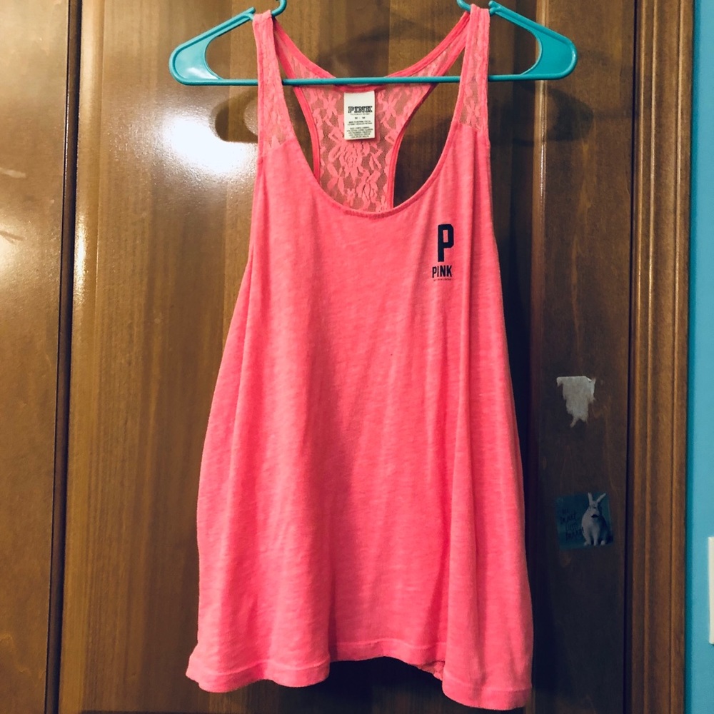Victoria Secret Pink Lace-back Tank Top